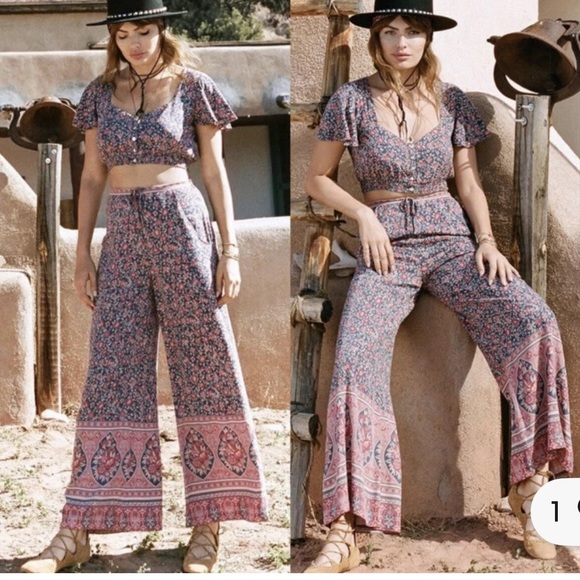 Spell Pants - Spell & The Gypsy Collective Jasmine Palazzo Pants,medium,floral,boho